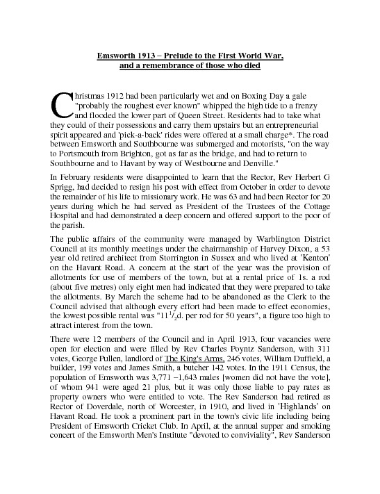 Emsworth 1913 prelude WW1.pdf Emsworth 1913 prelude WW1.pdf
