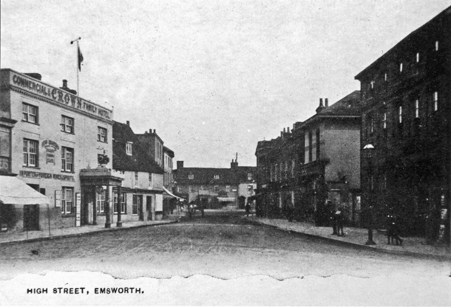 Postcard of High Street, Emsworth sent to Keith from Steve dated 29.4.