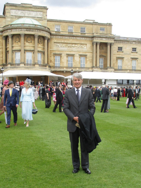 Trevor Davies at Buckingham Palace