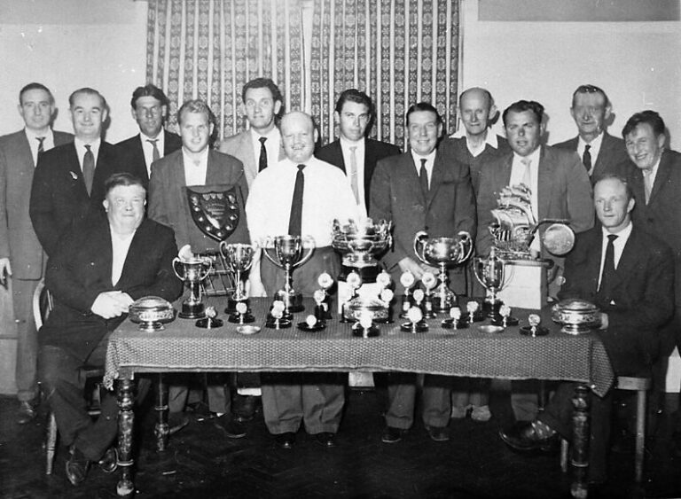 The victorious Black Dog darts team c 1960. Photo: Mr Young