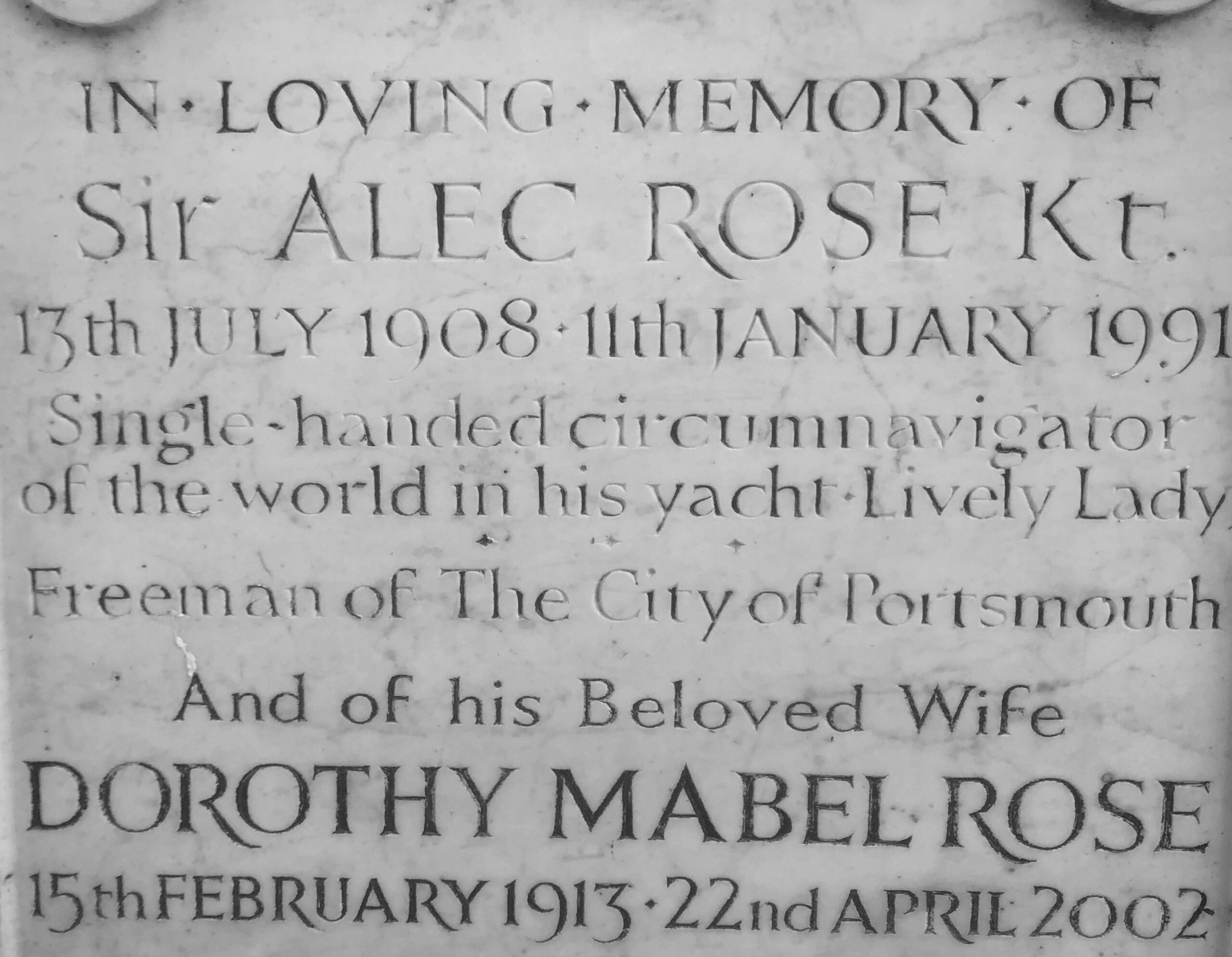 Rest in Peace, Sir Alec, in Warblington Cemetery