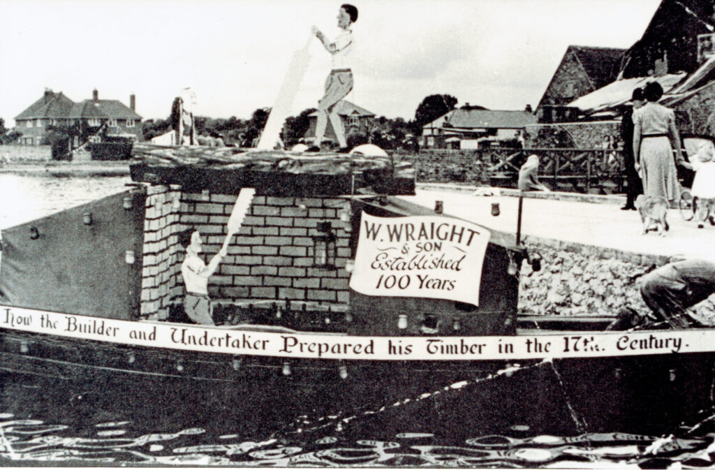 Wraight's Advertising Float in 1953