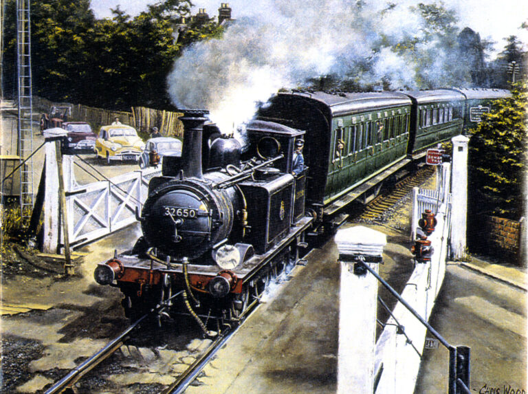 Billy Line Train on Langstone Crossing
